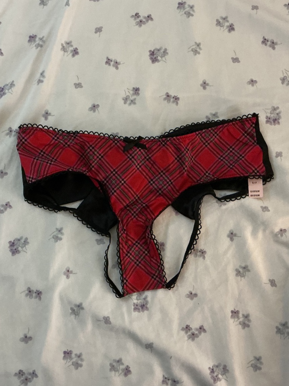 Victoria’s Secret Very Sexy Cheeky Christmas Gingham Print